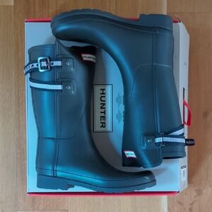 Hunter Men's Dark Gray Rain Boots